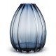 HOLMEGAARD vaas 2 LIPS blauw glas H 34 cm