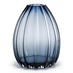 HOLMEGAARD vaas 2 LIPS blauw glas H 34 cm
