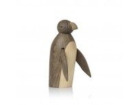 LUCIE KAAS Pinguin donkereiken/ esdoorn H 12,5cm