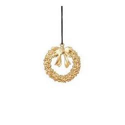 ROSENDAHL Christmas kerstkrans KAREN BLIXENS JUL Goldplated