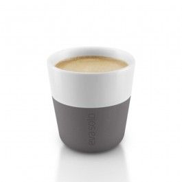 EVA SOLO Espresso koffiekoppen wit/ grijs set 2 stuks