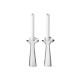 GEORG JENSEN kandelaren BLOOM BOTANICA RVS set 2 stuks