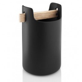 EVA SOLO toolbox zwart met houten handvat hoog model