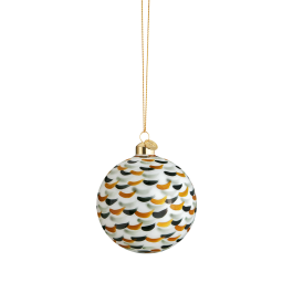 HOLMEGAARD CHRISTMAS kerstbal groene vegen dia 8cm HOLMEGAARD CHRISTMAS kerstbal groene vegen dia 8cm