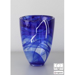 KOSTA BODA vaas CONTRAST blauw