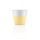 EVA SOLO Lungo koffiekoppen wit/ lemon drop geel sett 2 stuks