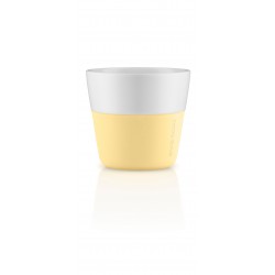 EVA SOLO Lungo koffiekoppen wit/ lemon drop geel sett 2 stuks