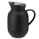 STELTON thermoskan AMPHORA soft black hoog model