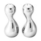 GEORG JENSEN peper- en zoutstrooiers RVS COBRA set 2 dlg