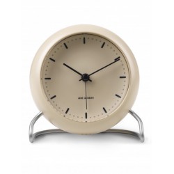 ARNE JACOBSEN City Hall wekker zand-beige dia 11cm