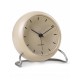 ARNE JACOBSEN City Hall wekker zand-beige dia 11cm