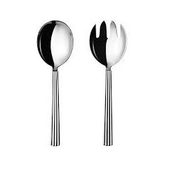 GEORG JENSEN serveerset BERNADOTTE RVS 2 dlg