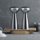 GEORG JENSEN peper- en zoutmolen ALFREDO glanzend RVS set 2 stuks