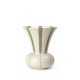 KAHLER vaas SIGNATURE creme/ groen H 20cm