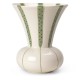 KAHLER vaas SIGNATURE creme/ groen H 20cm