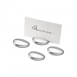 GEORG JENSEN tafel kaarthouders SKY set 4 stuks GEORG JENSEN tafel kaarthouders SKY set 4 stuks