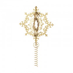 GEORG JENSEN CHRISTMAS ICE FLOWER Tree topper 18K Goldplated