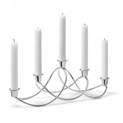 GEORG JENSEN kandelaar HARMONY RVS 